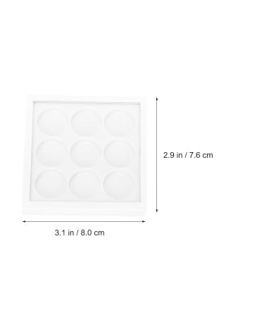 Fomiyes Empty Magnetic Eyeshadow Palette | Compact Makeup Storage Box with 9 Compartments for Eyeshadow Lipstick Rouge & Powder - 4 Pieces - Buy Online on GoSupps.com