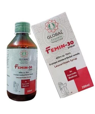 GLOBAL AYUCARE Femin - 30 Syrup - Leucorrhoea Syrup - 200 ML