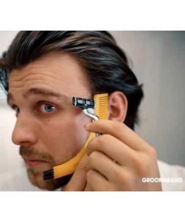 Groomarang Beard Styling Comb Tool - Create Perfect Lines & Symmetry Effortlessly - Buy Online on GoSupps.com