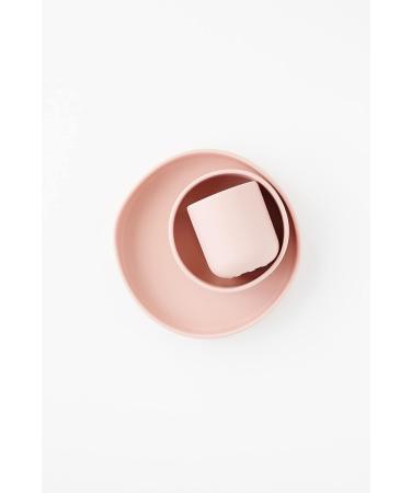 Silicone Dinnerware Set for Toddlers and Babies - Pink Plate, Bowl, Cup - Buy Online on GoSupps.com