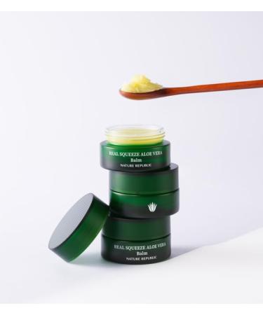 Nature Republic Real squeeze aloe vera Balm Skin Relief & Moisturizing Multi Balm Hydrating Glow for Face and body After Sun & Aftershave Korean beauty Skin Care for All Skin Types 25g / 0.88oz Balm 1 Count (Pack of 1) - Buy Online on GoSupps.com