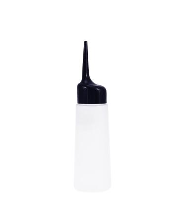 rosenice black empty applicator bottle with beveled tip and scale