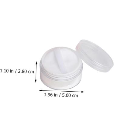 BELLIFFY 10 Pcs Transparent Powder Box Foundation Powder Case Loose Powder Holder Moisturizer Plastic White - Buy Online on GoSupps.com