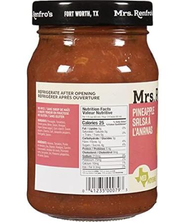 Mrs. Renfro's Pineapple Salsa 454g - Authentic & Flavorful | Pack of 1 - Buy Online on GoSupps.com