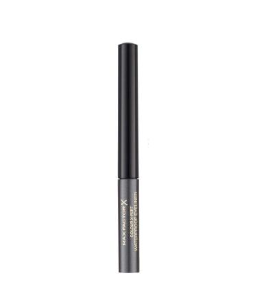 Max Factor Color X-Pert Waterproof Eyeliner Metallic Anthracite 02-liquid eyeliner gray-for the perfect Cat Eye-1 x 2 ml 02 Metallic anthracite