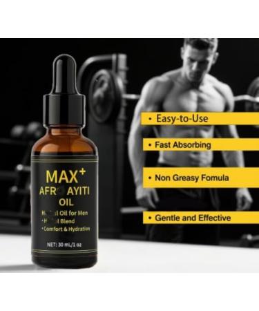Max+ AfroAly Ali Oil Voror Mannen Trineh AfroAyi Oil Natural Formule Fast & Effective1 Oz 1 pcs - Buy Online on GoSupps.com