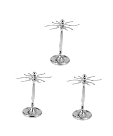 FOMIYES 3pcs Razor Razor Stand Made of Stainless Steel No Trace