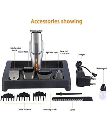 Hair Clipper Beard Trimmer Kit for Men | Cordless Waterproof Groomer - 4-in-1 Precision Cutting & USB Rechargeable - Buy Online on GoSupps.com