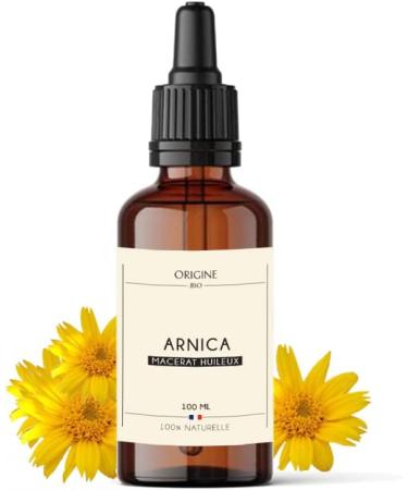 Organic Origin - Arnica Oil Macerate 100 ml Massage Bath with Pipette - 100% Pure and Natural - French Brand - Buy Online on GoSupps.com