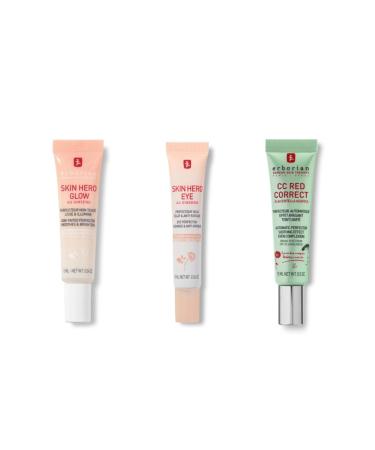 Erborian - Cr me Teint e Anti-Rougeur CC Red Correct - Soin du Visage Perfecteur Automatique de Teint avec Correction Colorielle - Teint Unifi - SPF 25 - Cosm tique Cor en CC Red Correct + 1 Perfecteur de Peau