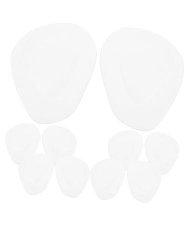 Exceart 5 Pairs Shoes Accessories High Heel Insoles Gel Cushions Shoe Inserts Heel Forefoot Waist Belt for Men Anti-Slip Insoles Forefoot Pad Non-Slip Half Size Pad Gel Pad