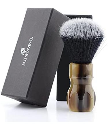 JAG Shaving - Razor brush Synthetic silver -tip bristles handle made of high -quality resin material - shaving brush made of dense and vegan roof hair for men