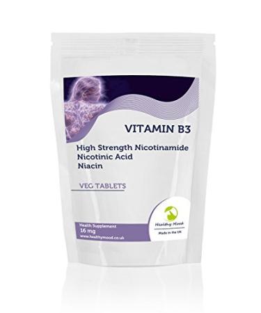 Vitamin B3 16mg Nicotic acid acid niacin 30/90/120/250 vegetarian tablets pills health food supplement nutrition super strong nicotinamide - 7