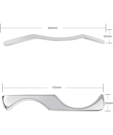 304 Stainless Steel Gua Sha Massage Tool Set - 5 Pieces for Muscle & Myofascial Pain Relief - International Shipping Available - Buy Online on GoSupps.com