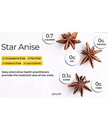 Herbal Cure - Illicium verum Chinese Star Anise 454g Ba Jiao - Perfect For Essential Oil - Aromatherapy - Spice - Product of China - Buy Online on GoSupps.com