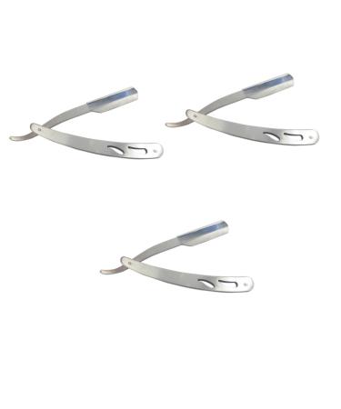 minkissy 3pcs Razor Stainless Steel Man Scraper Head