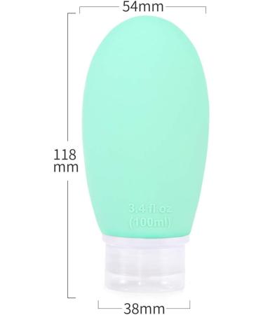 Leakage-Proof 100ml Travel Bottles Set - 4 Silicone Toiletry Containers in Pink & Gray | Perfect for Travel & Carry-On - Buy Online on GoSupps.com