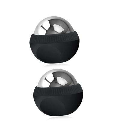 FOMIYES 2pcs massage ball made of stainless steel manual massage portable massage ball stainless steel balls portable massage tables foot massager body massager portable roller massager small