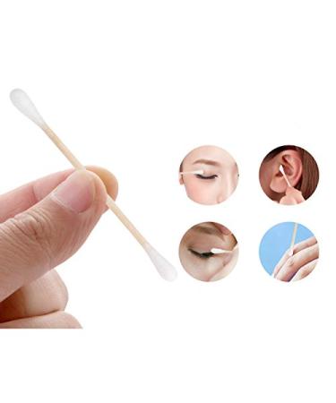 Buy XMHF 2-Pack Cotton Swabs Natural Double Tipped Cotton Buds with Strong Wooden Sticks | Cruelty-Free Ear Swabs - International Shipping Available - Buy Online on GoSupps.com
