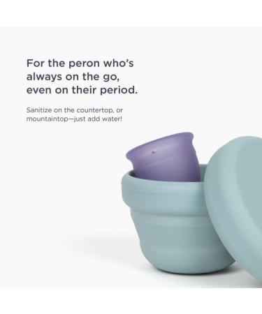 Saalt Compact Sanitizer - Effortless Sanitization for Menstrual Cups & Discs - Microwavable & Reusable - Ideal for Camping Dorms & Office - Buy Online on GoSupps.com
