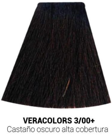 MH Cosmetics VeraColors Professional Hair Colour with Aloevera 3/00 Dark Brown 60 ml - Buy Online on GoSupps.com