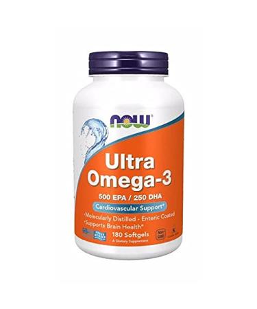 Now Foods Ultra Omega-3 500 EPA/250 DHA 180 Softgels
