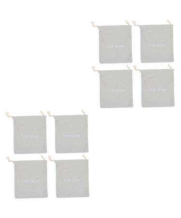 NOLITOY 8 Pcs Hair Dryer Storage Bag Travel Carry on Bag Bathroom Shower Bags Hair Dryer Drawstring Bags