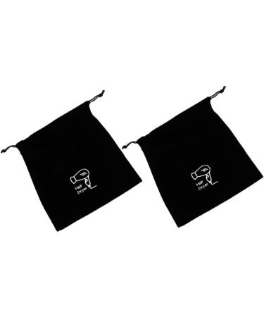 Didiseaon 10 Pcs Velvet Bag Travel Makeup Bag Hair Dryer Bag Hair Dryer Storage Hairdryer Bag Black Flannel 30.00X26.00X0.50CMx5pcs Blackx5pcs - Buy Online on GoSupps.com
