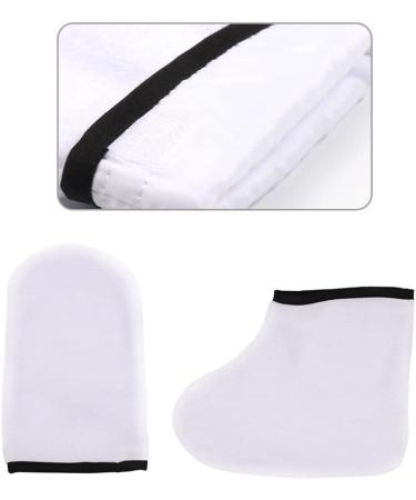 Paraffin Wax Gloves Hand Foot Care Exfoliating Covers Paraffin Wax Protection Retain Heat Hand Foot Care Gloves Set for Removing Dead Skin hand moisturizer gloves - Buy Online on GoSupps.com