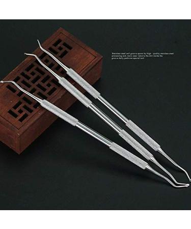 Double Head Nail Art Cuticle Remover Pusher Dual End 2 Way Steel Groove Corrector Manicure Pedicure Accessory Care Tool New Gift
