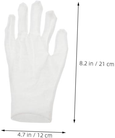 VINTORKY 12 Pairs Moisturizing Gloves Work Gloves Working Gloves Moisturizing Overnight Gloves Cotton White - Buy Online on GoSupps.com