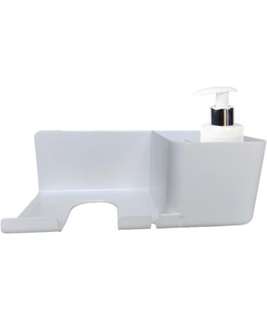 Hair Dryer Organizer | Adhesive Hair Dryer Hanger Blow Dryer Holder | Mark Hair Styling Care Tool Organizer with 3 Compartment and Plug Hook for Wall Second Generation Hair Dryer Rack White - Buy Online on GoSupps.com