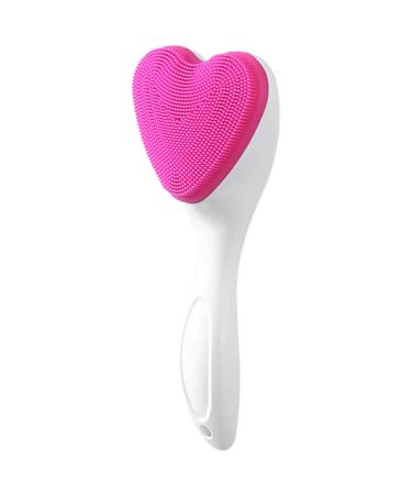 FRCOLOR Face Brush Heart Facial Cleaning Brush Deep Cleaning Face Washing Brush Manual Face Cleansing Brush