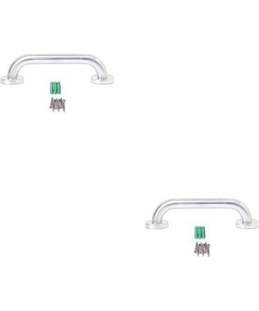 MCAORI 25cm Bathroom Shower Tub Handrail Stainless Steel Safety Toilet Support Rail Gra 2pcs - Buy Online on GoSupps.com