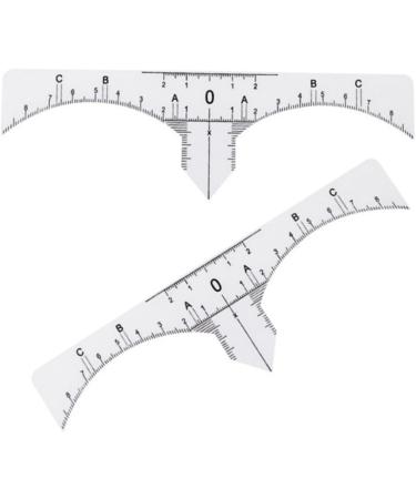NOLITOY 30 Pcs Microblading Ruler Sticker Scale Ruler Eyebrow Guide Measure Tool Design Ruler Make up - Buy Online on GoSupps.com