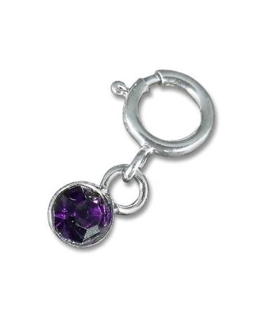 Nail Piercing Silver with Purple Stone - 925 Sterling Silver Nail Art for Fingers & Toes - International Shipping - Buy Online on GoSupps.com
