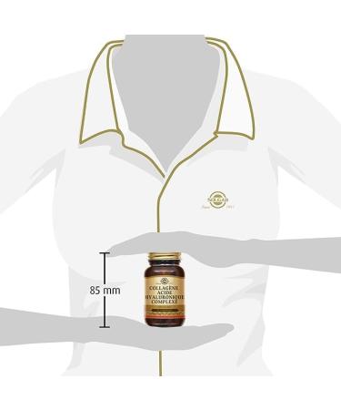 Solgar Collagen Hyaluronic Acid Complex - Skin Beauty - Wrinkles and Fine Lines - With Vitamin C and Chondroitin - Food Supplement - Bottle of 30 Tablets - Buy Online on GoSupps.com