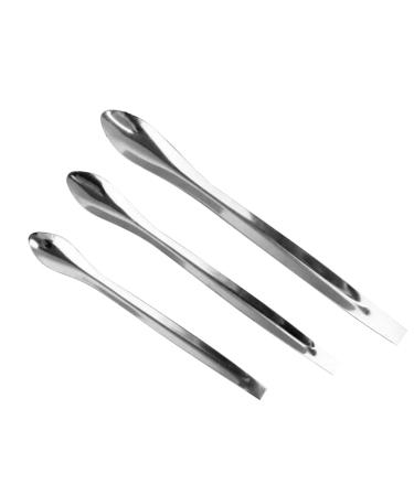 3PCS Stainless Steel Makeup Spatulas Lipstick Powder Subpackaging Spoon Cosmetic Scoop skincare spatula makeup spatula skin spatula lotion spatula