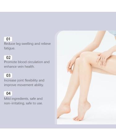 Lymphatic Drainage Massage Cream Leg Edema Cream Swell Care Lymphatic Massage Cream Edema Relief for Legs and Feet (3) - Buy Online on GoSupps.com