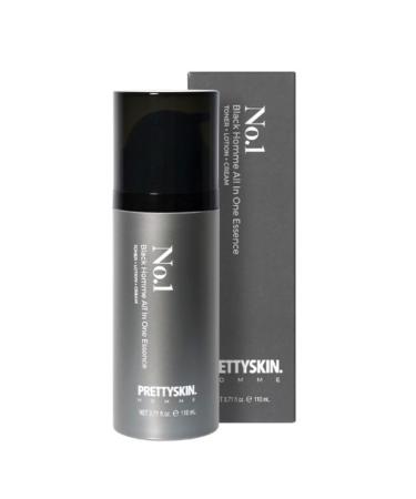 PS.PRETTYSKIN No1 Black Homme All in one Essence 3.71fl.oz(110ml) Toner+Cream+Lotion Regardless of Day or Night