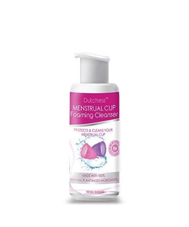 Dutchess Menstrual Cup Foaming Cleanser (3.4 oz) - Suitable for Silicone Menstrual Cups - PH Balanced Plant Based Ingredients