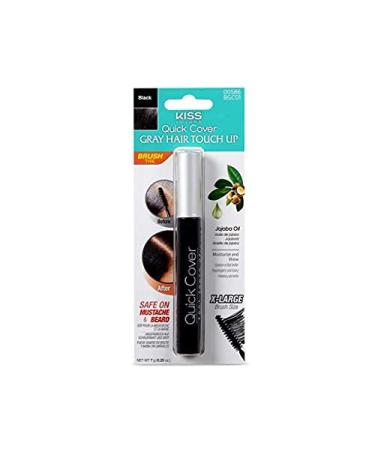 KISS Quick Cover Natural Herbal Color Change Shampoo - 2 Pack (Natural Black) | Instant Hair Color & Mascara Solution for International Shipping - Buy Online on GoSupps.com