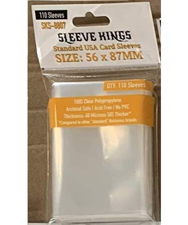 Sleeve Kings Standard USA Card Sleeves 56x87mm 110 Pack - 60 Microns - Buy Online on GoSupps.com