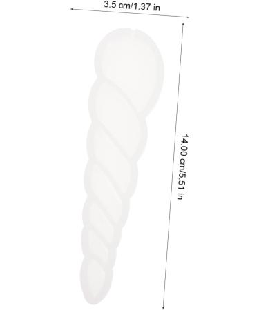 OUNONA 2pcs DIY Baking Mold Unicorn Horn Silicone Lollipop Silicone Candle Fun Animal Cake Molds Horn Ears Molds Chocolate Candy Molds Fondant Cake White Silica Gel Popsicle - Buy Online on GoSupps.com