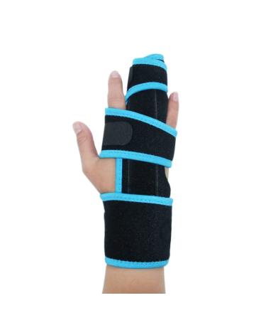 Trigger Finger Splint Wrist Brace Hand Splints for Straightening Fingers Braces Splints & Supports for Left Right Hand Black+Blue