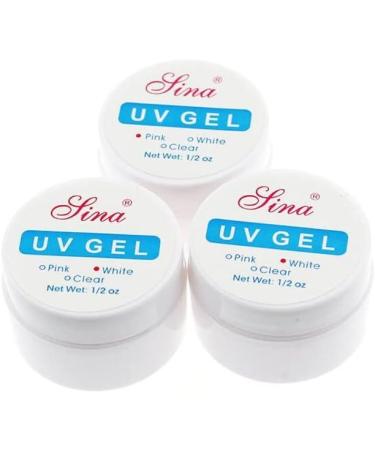 Gel Building Crystal False Nails Gel for Nail Art Polish Gel 1PC UV Gel Builder Nail Tips 3Color(Clear/White/Pink)15Ml Extension - (Color: White) - Buy Online on GoSupps.com