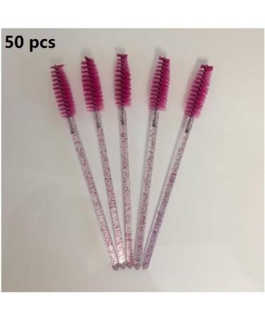 50pcs Shiny Eyelash Brush Disposable Eyebrow Brushes Mascara Wands Applicator Comb Grafting Beauty Makeup Tool Lash Curling - Buy Online on GoSupps.com