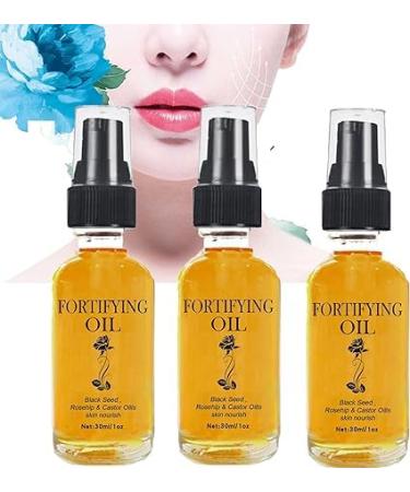 (100% 5 star) 3PCS Castor Oil Black Seed Oil Rosehip Oil Face Serum Castor Oil Rosehip Oil Black Seed Oil | Lilinas Castor Oil Black Seed Oil Rosehip | Rosehip Oil Black Seed Oil and Castor Oil - 30ml/1fl.oz