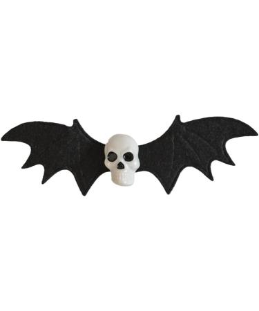 hgnxa Punk Bat Wing Skull Shape Hair Clip Halloween Party Headwear for Woman Girls Taking Photo Bangs Anti-slip Hairpin 2 - Buy Online on GoSupps.com