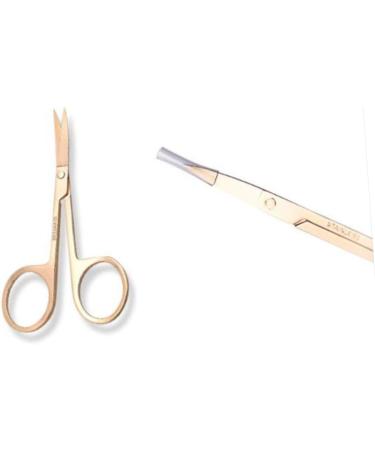 Ipetboom Nose Hair & Eyebrow Trimmer for Women - Curved Hairdressing & Grooming Tool in Medium Golden - Perfect Beauty Accessory - Buy Online on GoSupps.com